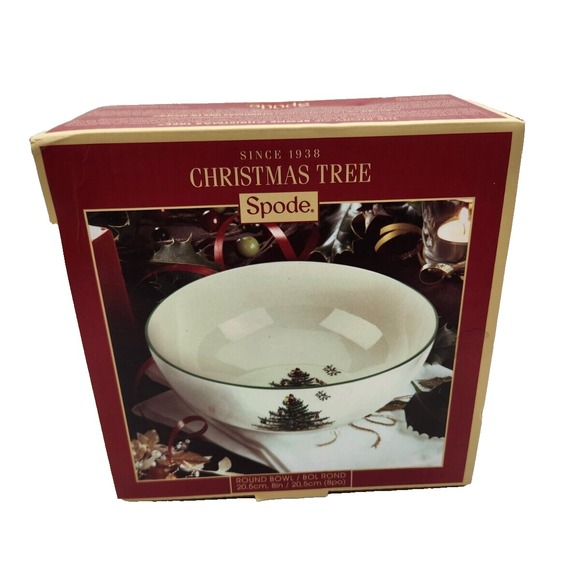 Spode Other - Spode Christmas Tree China Round Serving Bowl 8" New Opened Box Holiday Seasonal